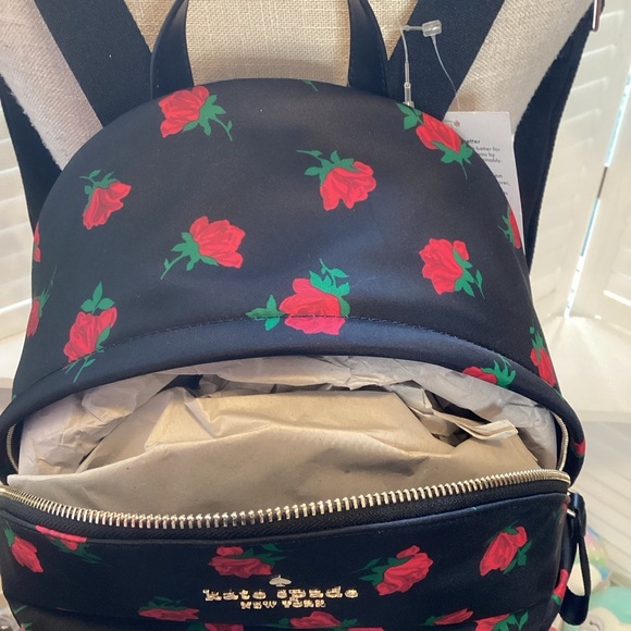 KATE SPADE ROSE TOSS PRINT BACK PACK NEW 1191 - Picture 5 of 7